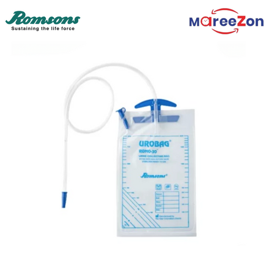 Romsons Romo 10 Urine Collection Disposable Bags | 2L Capacity with Super Absorbent & Ziplock | Portable Urinal for Camping, Travel, and Emergencies – Pack of 5