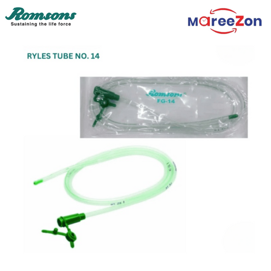 Romsons Romolene Ryles Tube | Nasogastric Feeding Tube | FG 14 & FG 16 | 1 Piece