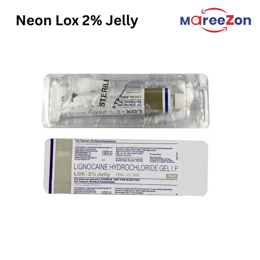 Neon Lox 2% Jelly – 30 gm | Lidocaine 2% w/v | Local Anesthetic Gel