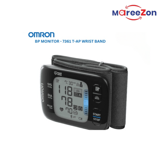 Omron HEM 6232T Wrist Blood Pressure Monitor with Bluetooth, Dual User & 100 Memory