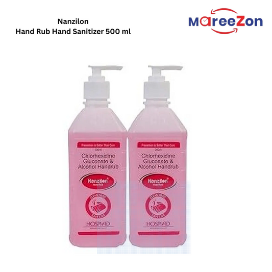 Nanzilon Antiseptic Hand Rub (2 x 500 ml) | 70% Alcohol-Based | Kills 99.9% Germs