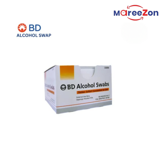 BD Alcohol Swabs – 70% Isopropyl Alcohol | Box of 100 Individually Wrapped Swabs
