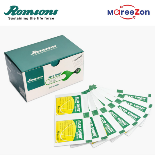Romsons Alcohol Swabs (Pack of 500) – 70% Isopropyl Alcohol | Sterile & Sealed