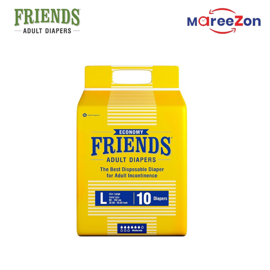 Friends Economy Adult Diapers – Up to 8 Hours Leak Protection with Odour Lock