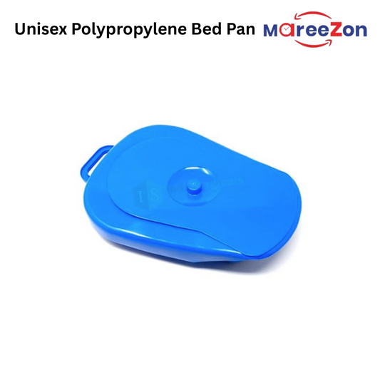 Unisex Polypropylene Bed Pan with Lid – Full-Size Design for Men and Women
