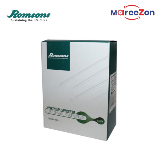 Romsons Nelaton Catheter | Soft PVC | Atraumatic | X-Ray Visible | Sizes: 12FG, 14FG | Pack of 100