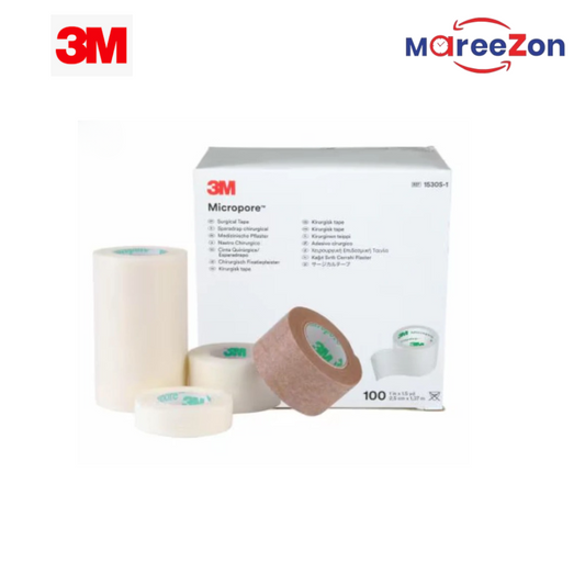 3M™ Micropore™ Surgical Tape – 1530 Series | Sizes: 1", 2", 3" | Box of 12 Rolls