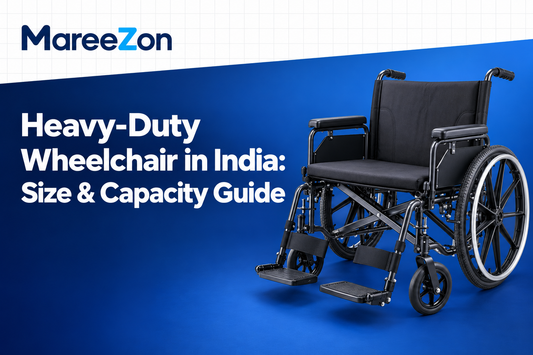 Heavy-duty extra-wide manual wheelchair for higher-weight users in India