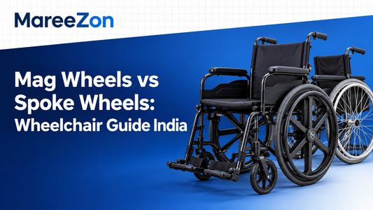Mag wheels vs spoke wheels wheelchair guide for India with mag-wheel and spoke-wheel manual wheelchairs