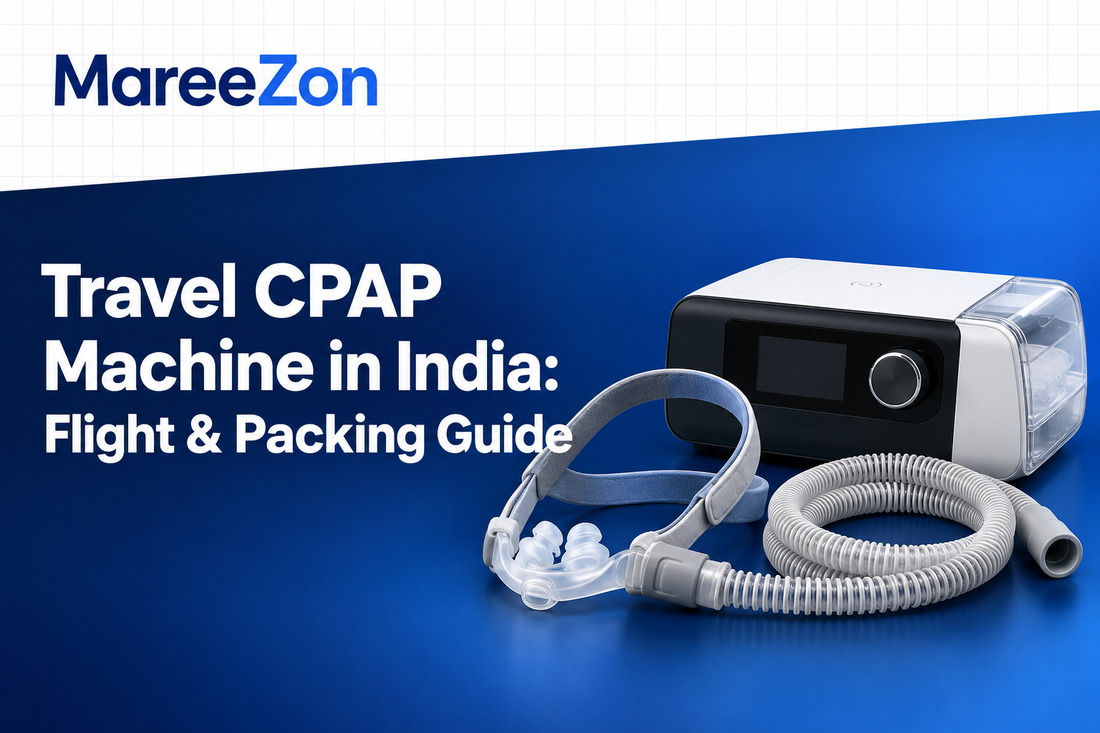 Compact travel CPAP machine and nasal mask for an India flight and packing guide