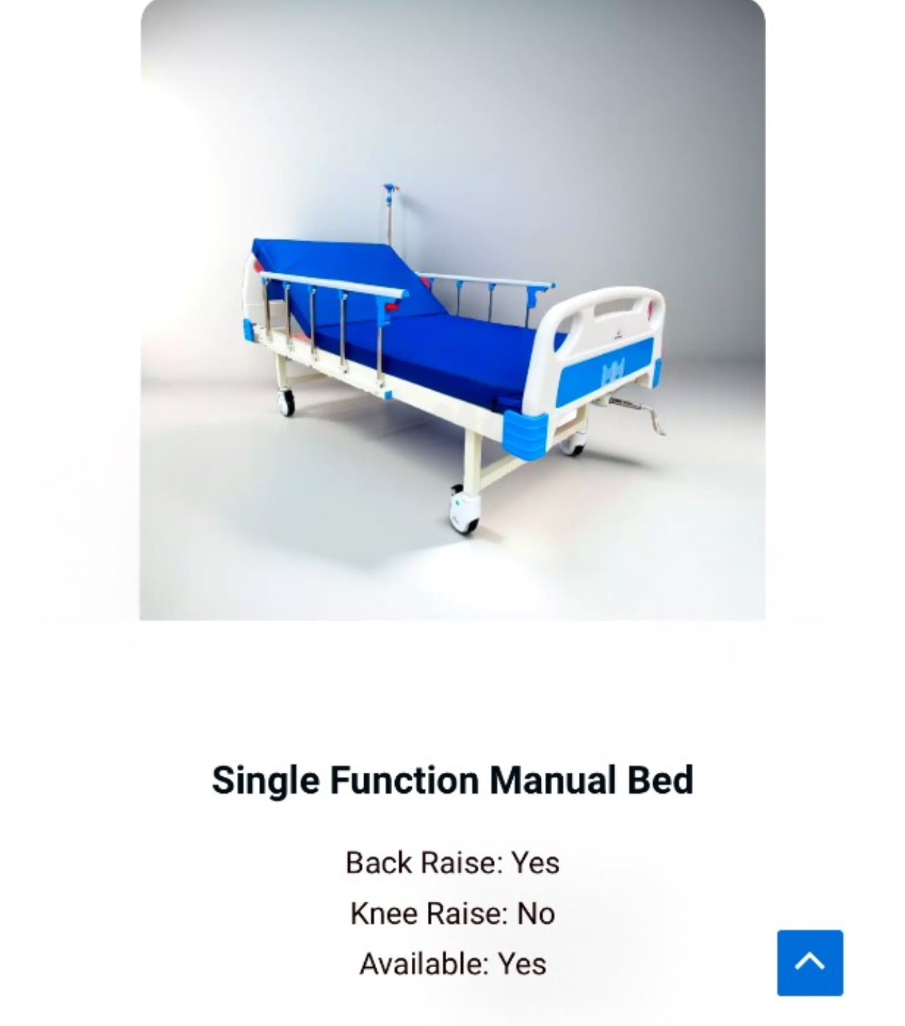 Single Function Manual Hospital Bed