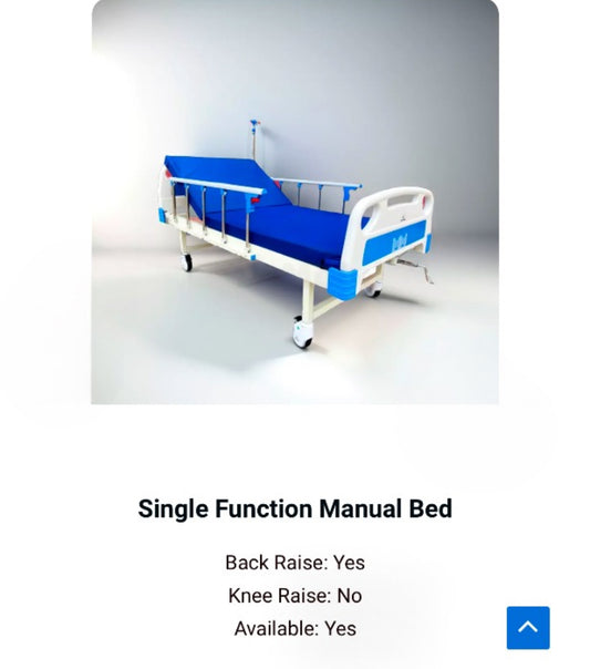 Single Function Manual Hospital Bed