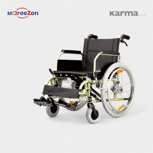 Karma KM8020X Heavy Duty Wheelchair - A strong wheelchair designed to support users up to 160 kgs.