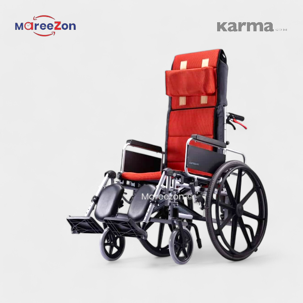 Karma KM 5000 F-24 - A functional wheelchair designed for durability and comfort.