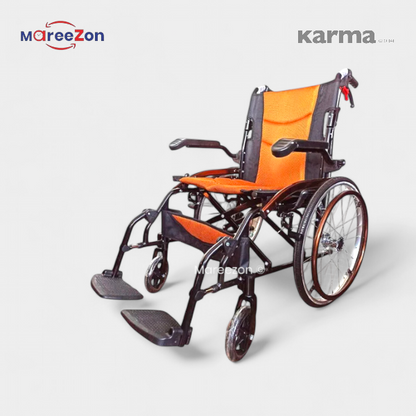 Karma Ryder 13: Lightweight Folding Wheelchair - A portable and lightweight wheelchair for effortless transport.