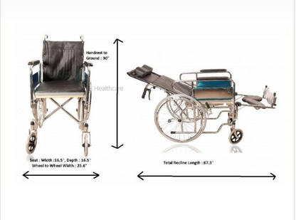 Karma Rainbow 8 Commode Wheelchair