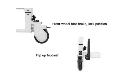 Karma Ryder TC 10 Patient Transfer Wheelchair