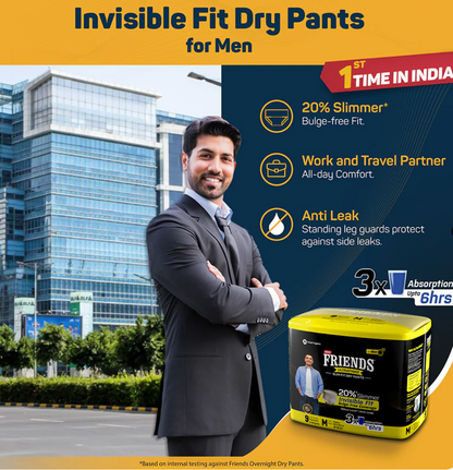 Friends UltraThinz Slim Fit Dry Pants for Men- Pack Of 54