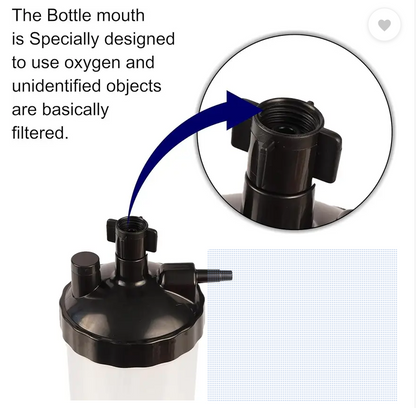 Humidifier Bottle for Oxygen Concentrator | Leak-Proof | 150g