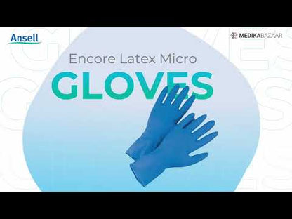 Ansell Encore Latex Micro Surgical Gloves – Powder Free | Sizes: 6.5, 7, 7.5 | Pack of 50 Pairs – Size 6.5 (Pack of 50)